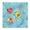 Stupell Industries Swimmers In Pool Inner Tube Cool Blue Water,12" x 12"